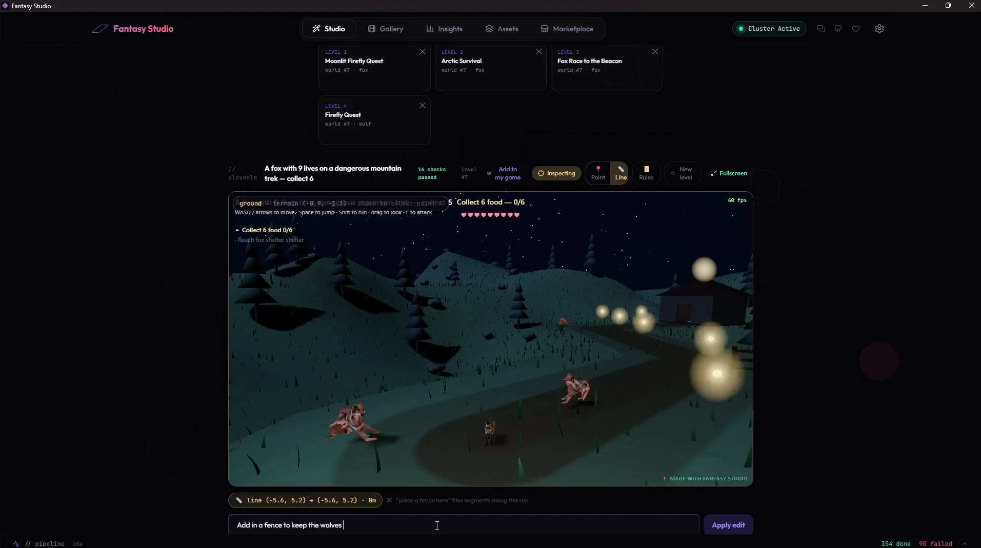 Editor — adding a fence to keep the wolves out